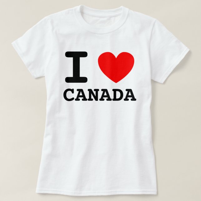 I Heart Canada Shirt (Design Front)