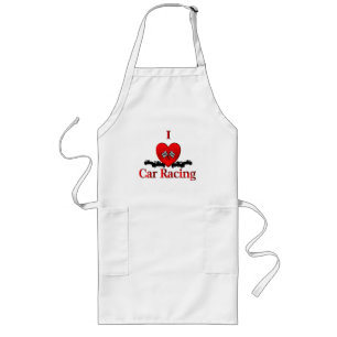 I Heart Car Racing Apron