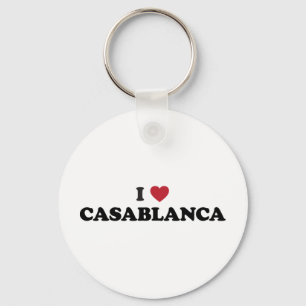 I Heart Casablanca Morocco Key Ring
