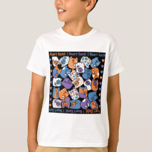 I Heart Cats! Collage T-Shirt
