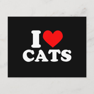 I Heart Cats - I Heart Cats I Love Cats Enclosure Card