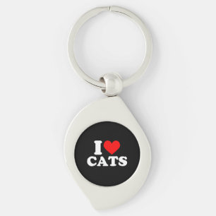 I Heart Cats - I Heart Cats I Love Cats Key Ring