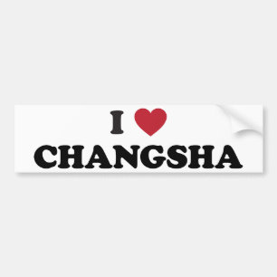 I Heart Changsha China Bumper Sticker