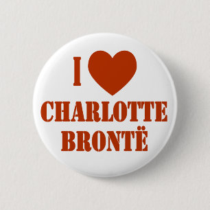 I Heart Charlotte Bronte 6 Cm Round Badge
