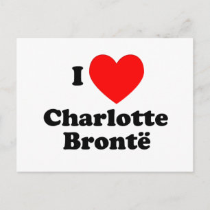 I Heart Charlotte Bronte Postcard