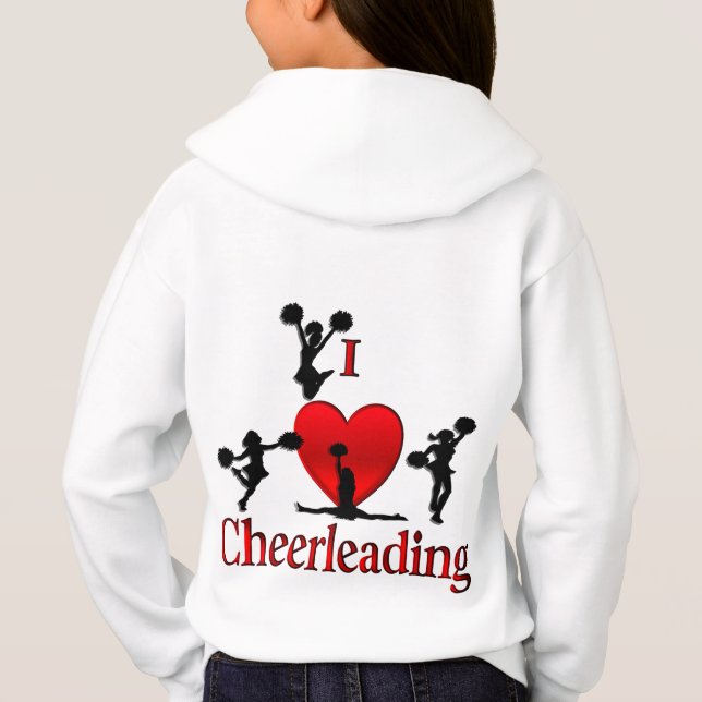 I Heart Cheerleading Back Text Front (Back)