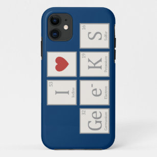 I Heart (Chemistry) Geeks Case-Mate iPhone Case