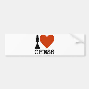 I Heart Chess Bumper Sticker