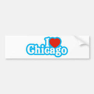 I Heart Chicago Bumper Sticker