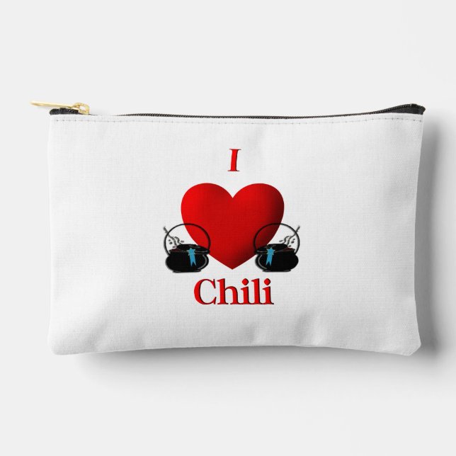 I Heart Chilli Accessory Pouch (Front)