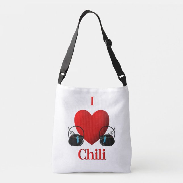 I Heart Chilli Crossbody Bag (Back)