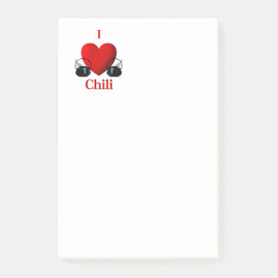 I Heart Chilli Post-it Notes
