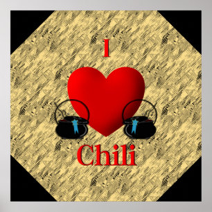 I Heart Chilli Poster
