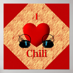 I Heart Chilli Poster