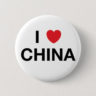 I HEART CHINA Badge Pin