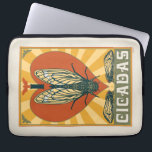 I Heart Cicadas Laptop Sleeve<br><div class="desc">Anderson Design Group is an award-winning illustration and design firm in Nashville,  Tennessee. Founder Joel Anderson directs a team of talented artists to create original poster art that looks like classic vintage advertising prints from the 1920s to the 1960s.</div>