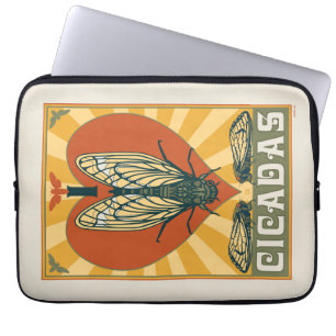 I Heart Cicadas Laptop Sleeve