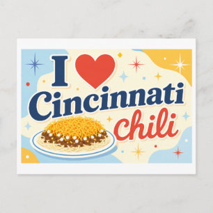 "I [Heart] Cincinnati Chilli" Postcard