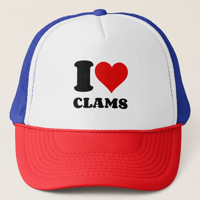 I HEART CLAMS TRUCKER HAT (Front)