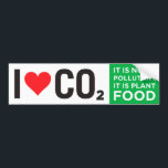 I Heart CO2 Bumper Sticker<br><div class="desc">It is not a pollutant,  it is plant food! Fight back against the hysteria around climate change or global warming or whatever they are calling it now. The science is not settled,  so make your voice heard!</div>
