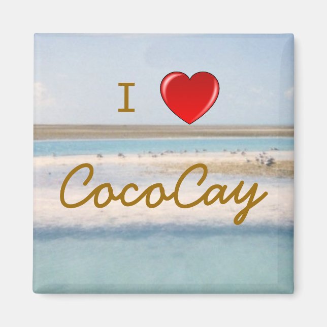 I Heart CocoCay Magnet (Front)