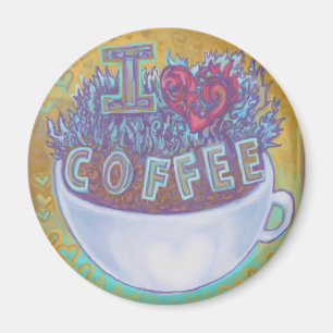 I Heart Coffee Magnet