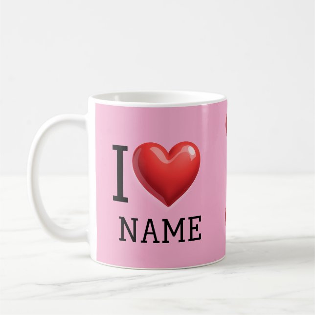 I Heart Coffee Mug (Left)