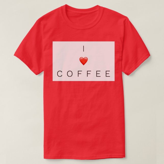 I heart Coffee T-Shirt (Design Front)