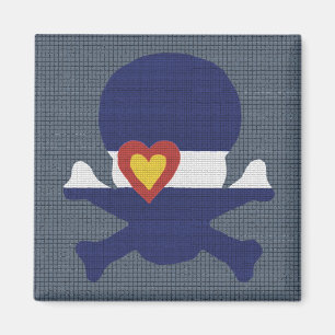 I Heart Colorado Skull! Magnet