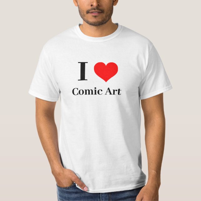I heart Comic Art T-Shirt (Front)