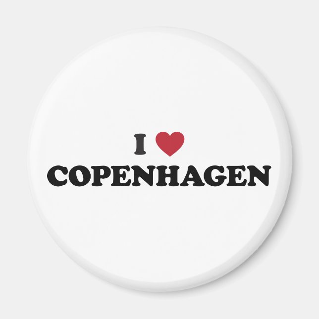 I Heart Copenhagen Denmark Magnet (Front)