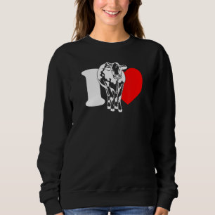 I Heart Cows - Funny Farmer, Cattle Rancher, Cow L Sweatshirt