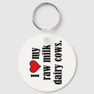 I Heart Cows Key Ring