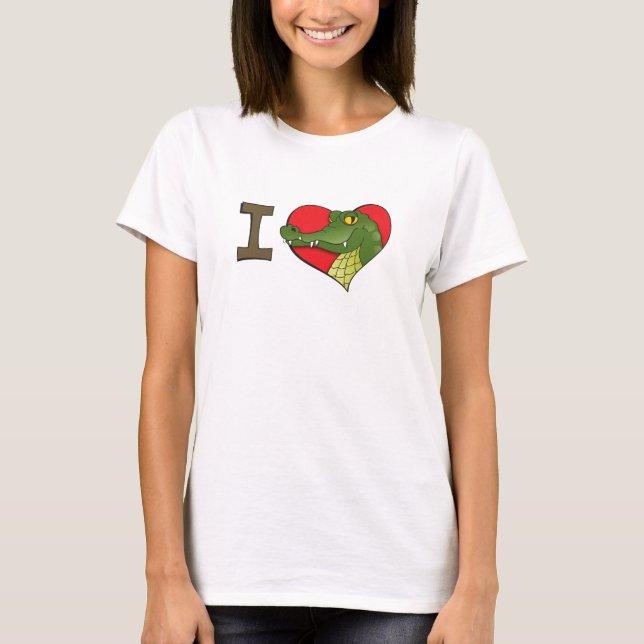 I heart crocs T-Shirt (Front)