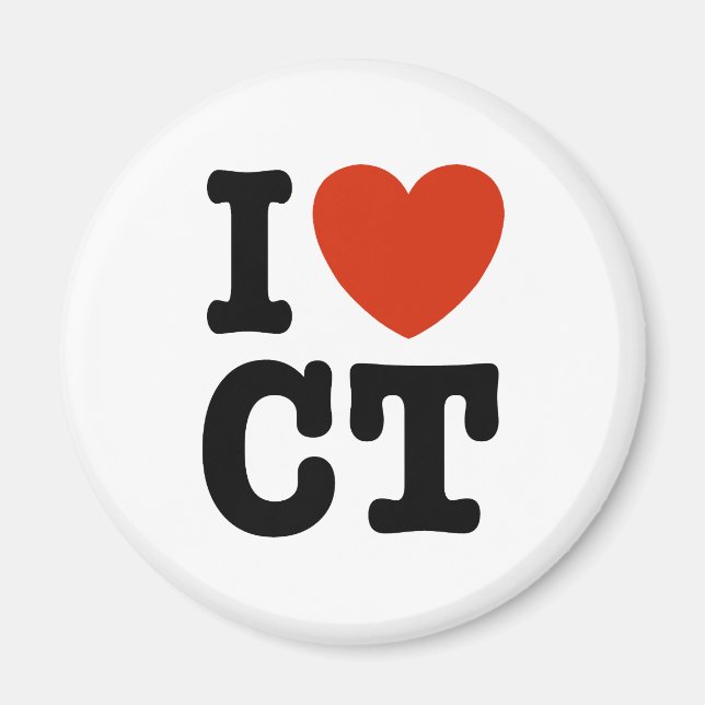 I Heart CT Magnet (Front)