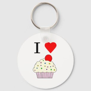 I heart Cupcakes Key Ring
