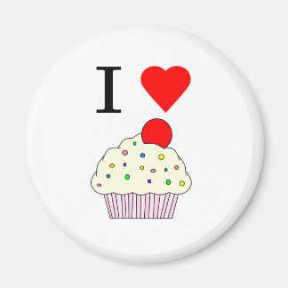 I heart Cupcakes Magnet