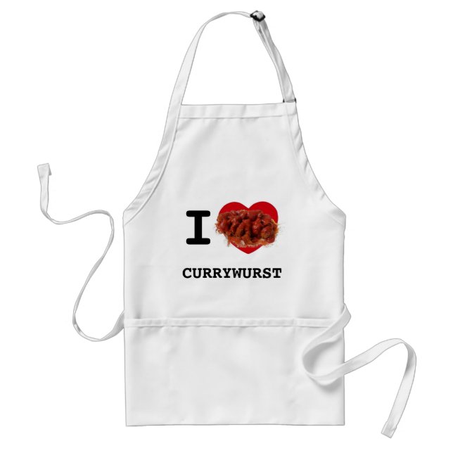 I Heart Currywurst Standard Apron (Front)