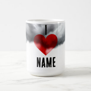 I Heart Custom Name Coffee Mug