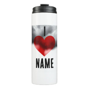 I Heart Custom Name Thermal Tumbler