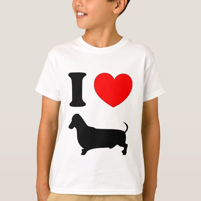 I Heart Dachshund T-Shirt (Front)