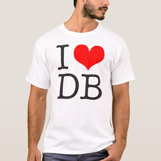 I (heart) DB Light T-Shirt (Front)