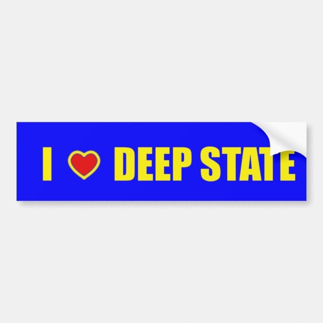 I Heart Deep State Bumper Sticker (Front)