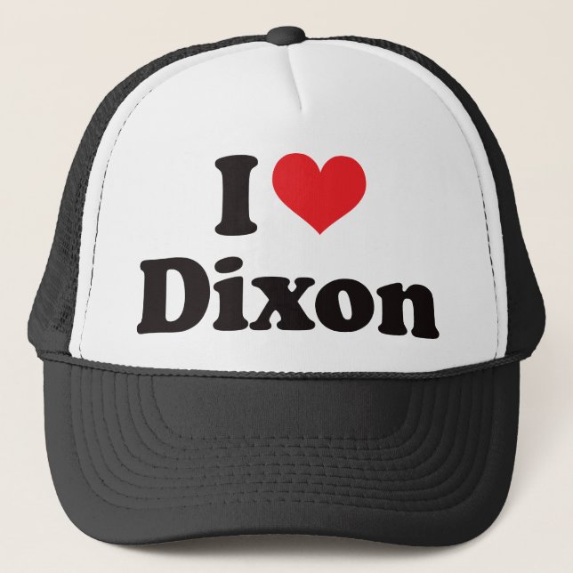 I Heart Dixon Trucker Hat (Front)