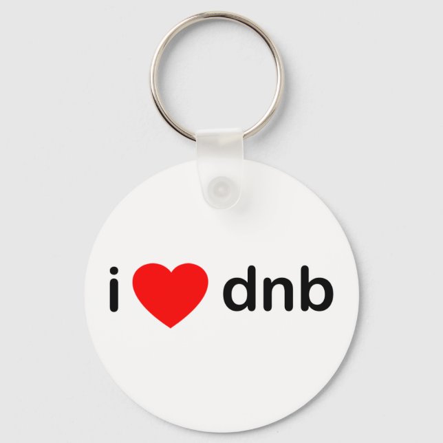 I Heart DNB Key Ring (Front)