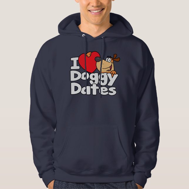 I Heart Doggy Dates Hoodie (Front)