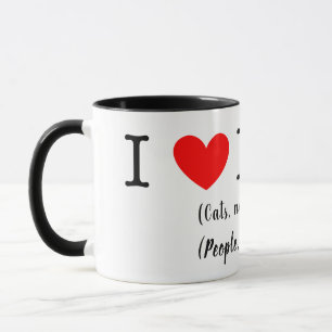 I heart dogs, cats not so much, people not at all mug