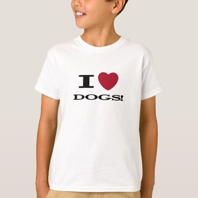 I Heart Dogs Tshirts and Gifts (Front)