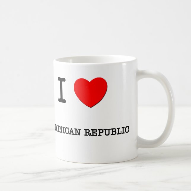 I HEART DOMINICAN REPUBLIC COFFEE MUG (Right)