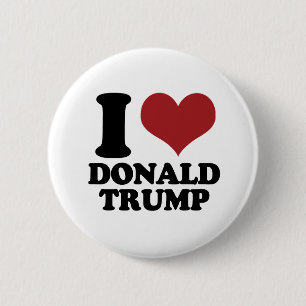 I Heart Donald Trump 6 Cm Round Badge